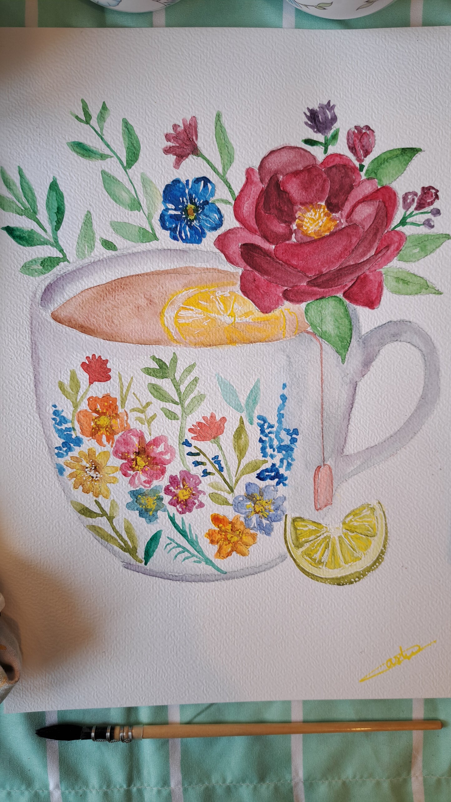 Tasse à fleurs