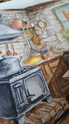 Cuisine rustique d'octobre
